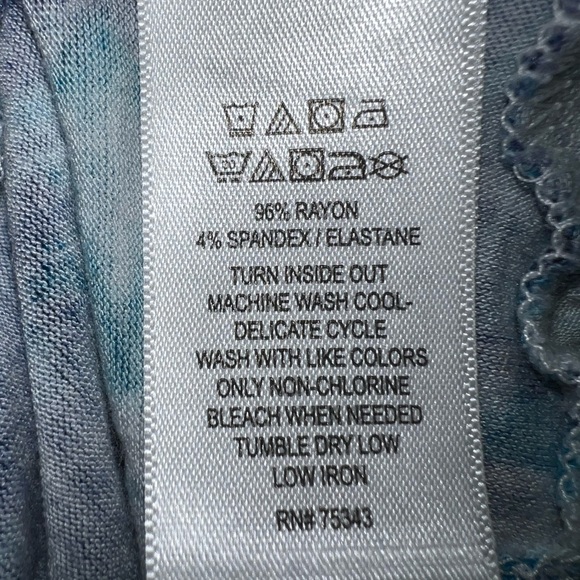 Cynthia Rowley Tie Dye Shark Bite Tank Top - Picture 8 of 8